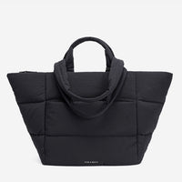 Puff Tote Bag Dude & Bestie (Black)