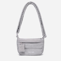 Small Puff Corduroy Crossbody Bag (Dove Gray)