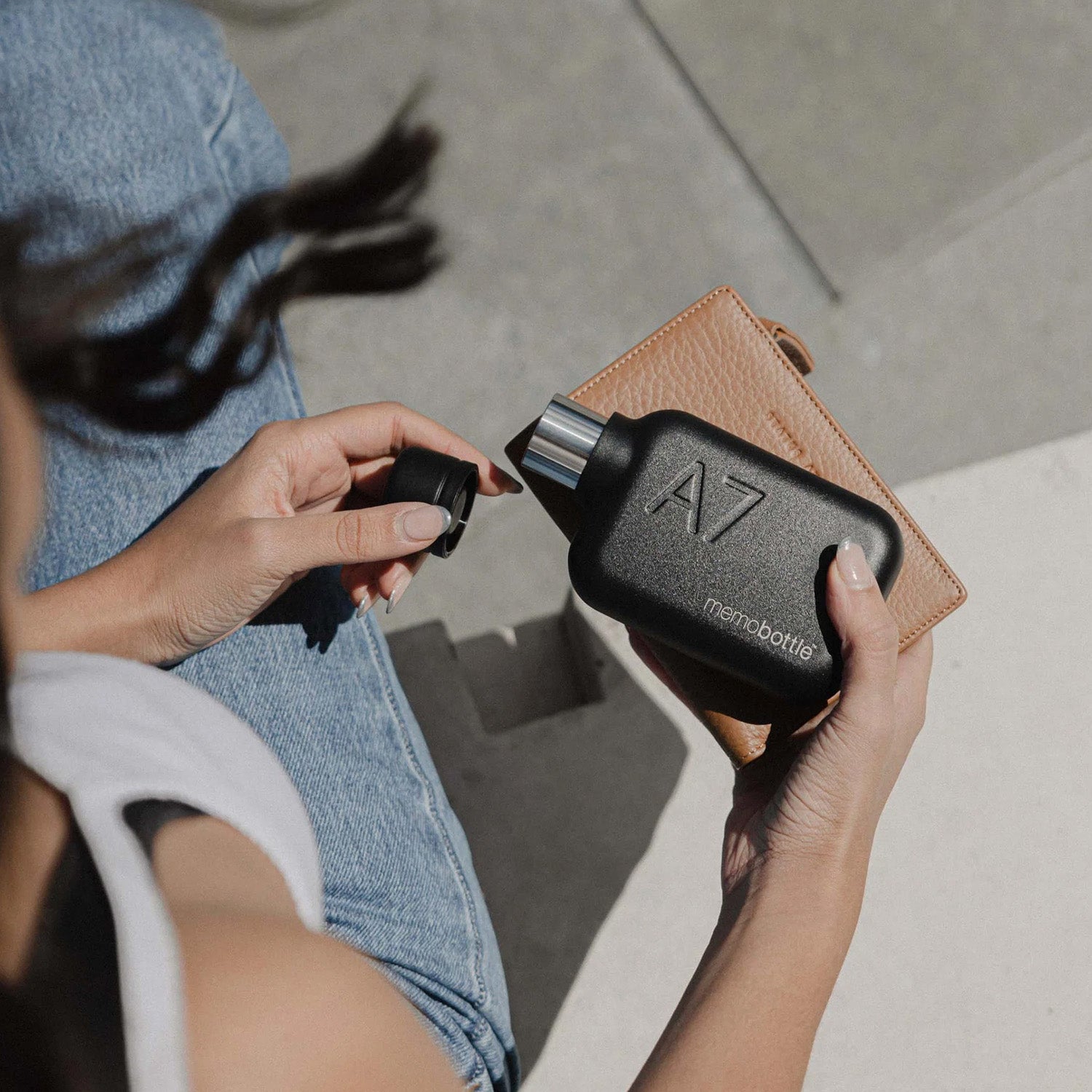 A7 memobottle (Stainless Steel) - Black