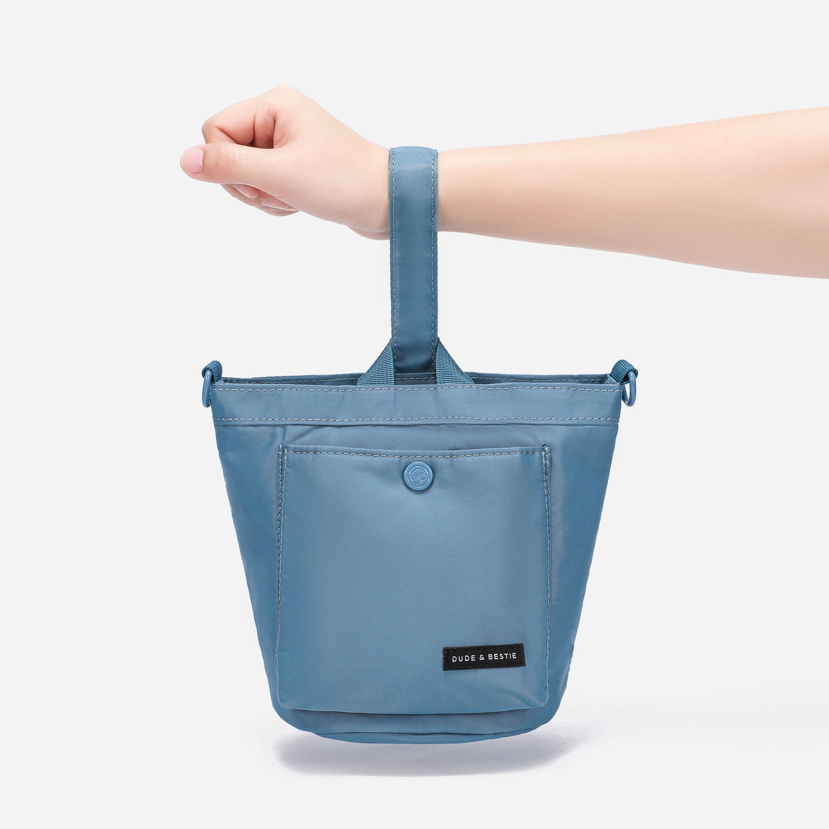 Dude & Bestie Age Bucket Bag (Steel Blue)
