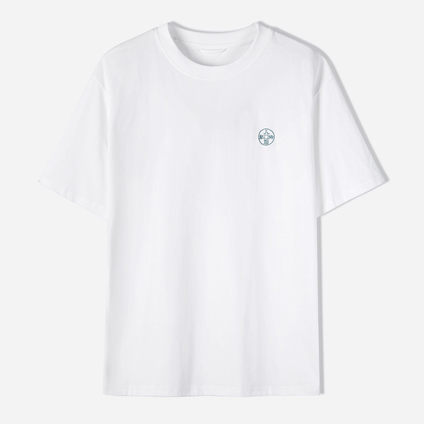 The Eight Strengths of Ganryu Dragon Embroidery T-Shirt - White Color