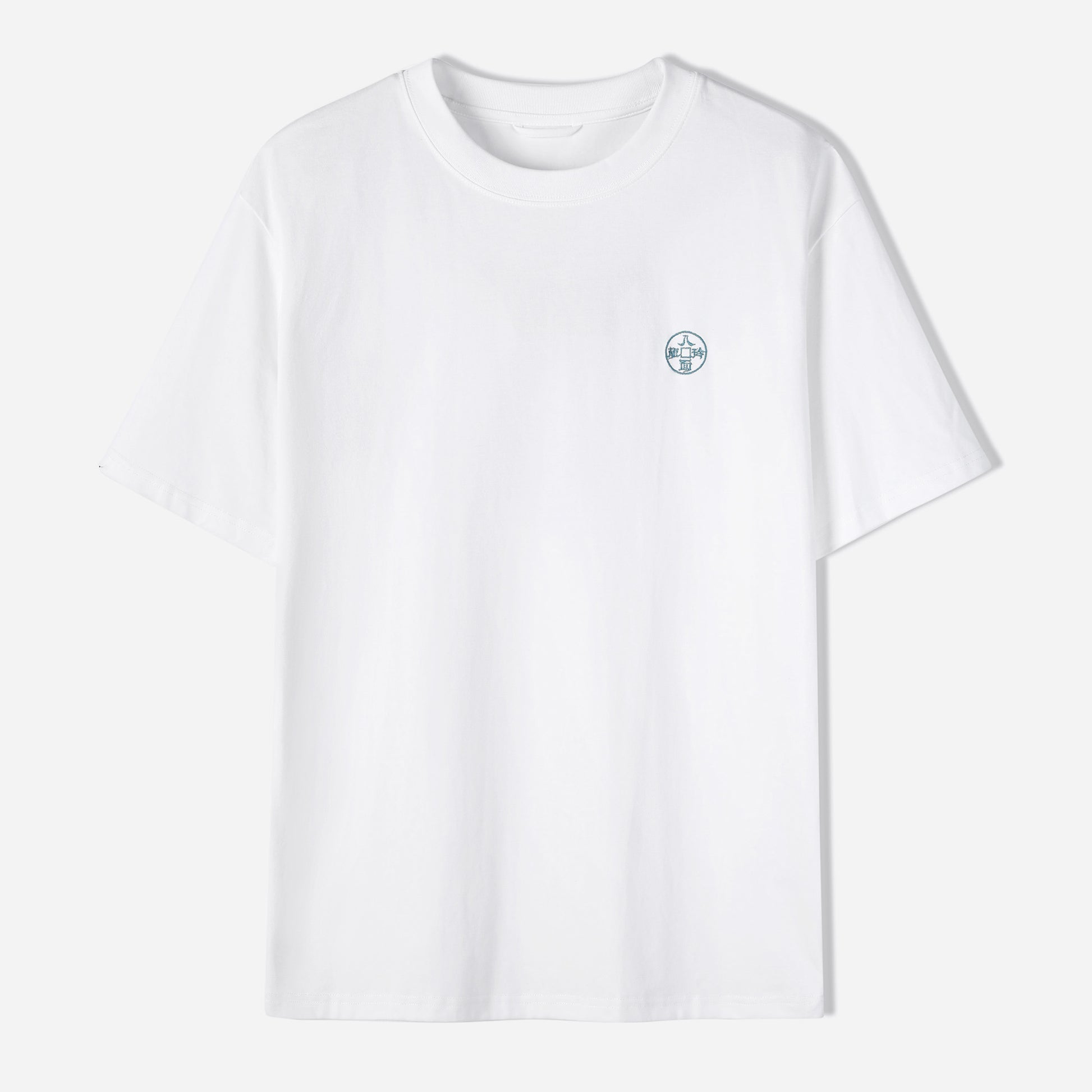 The Eight Strengths of Ganryu Dragon Embroidery T-Shirt - White Color