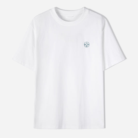 The Eight Strengths of Ganryu Dragon Embroidery T-Shirt - White Color