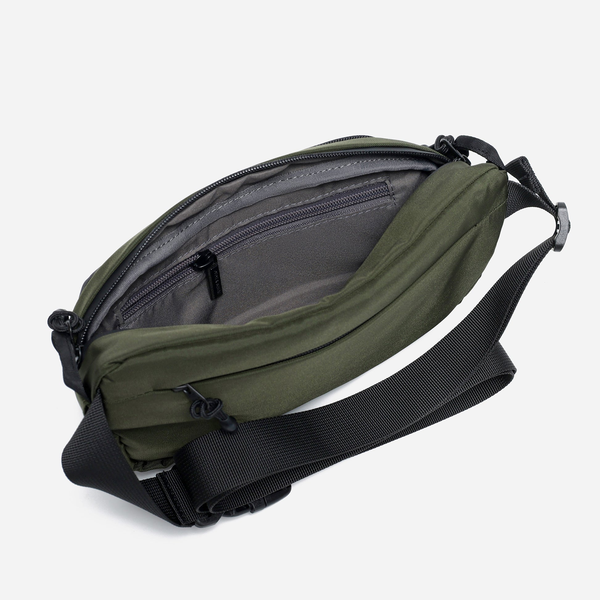 Anti-Theft Slash-Proof RFID Guard Sling Bag - Green Color