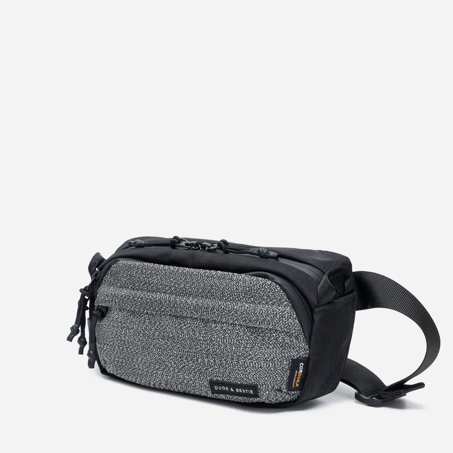 Anti-Theft Slash-Proof RFID Guard Sling Bag - Black Color