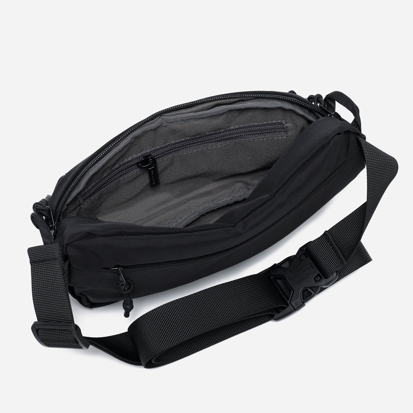 Anti-Theft Slash-Proof RFID Guard Sling Bag - Black Color