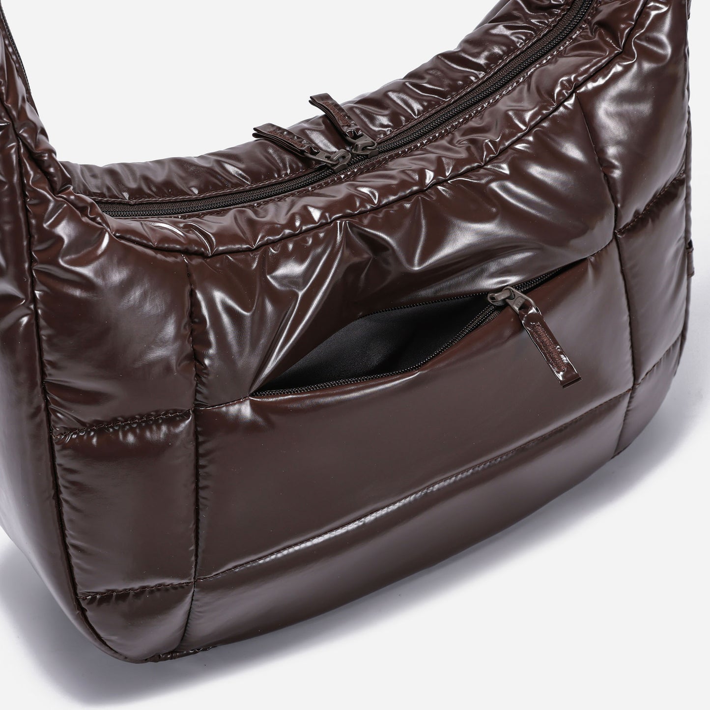 Hobo Puff Bag Polish (Brown)