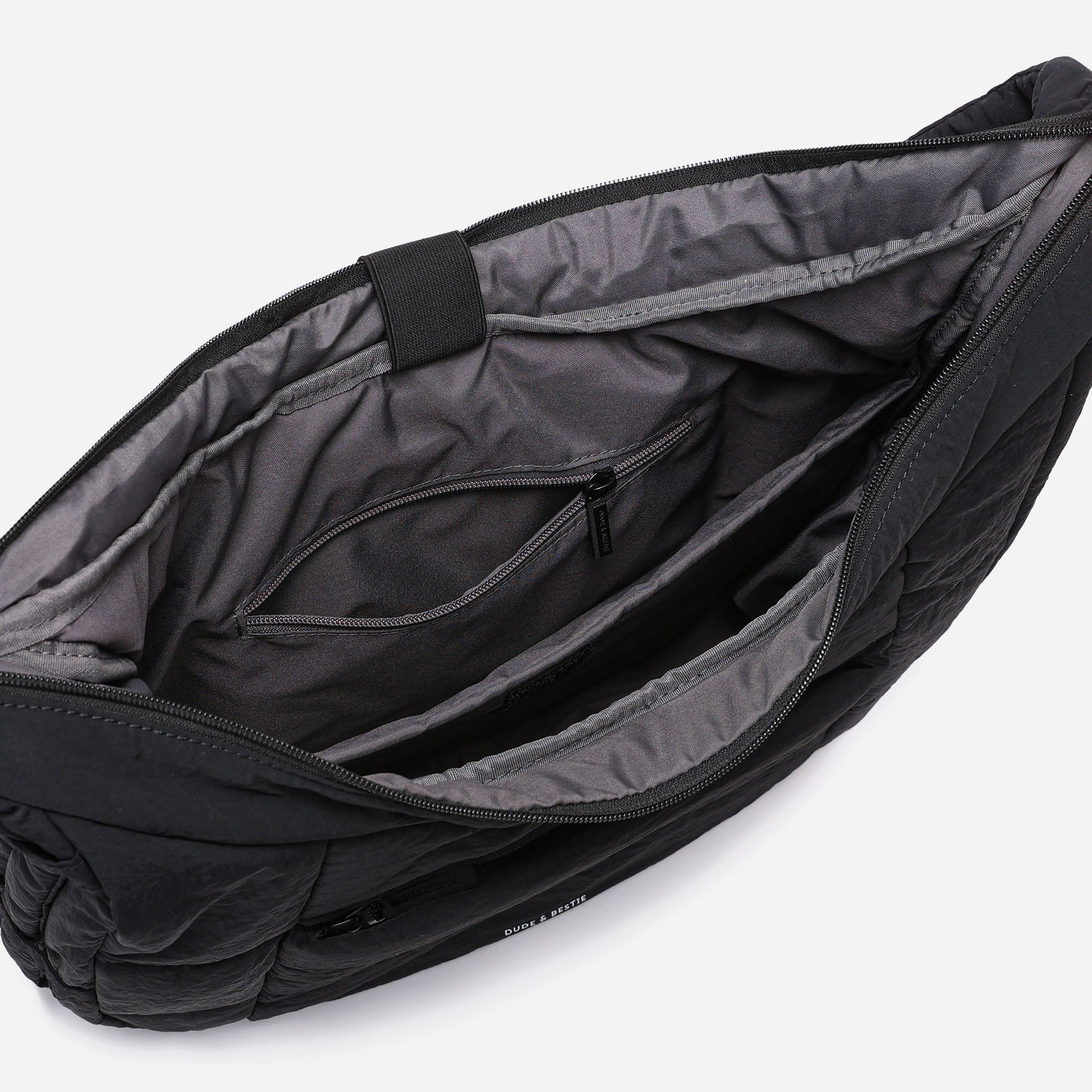 Puff Hobo Bag Crossbody Bags Dude & Bestie (Black)