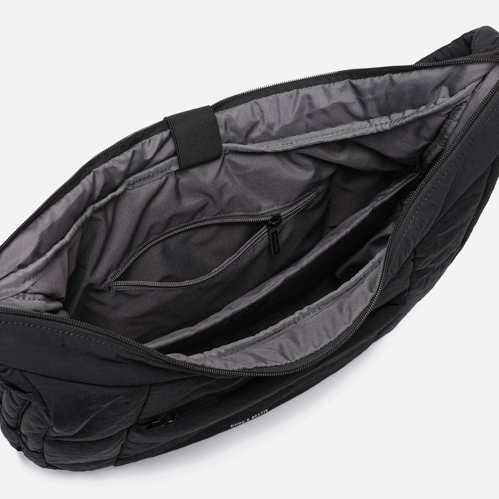 Puff Hobo Bag Crossbody Bags Dude & Bestie (Black)