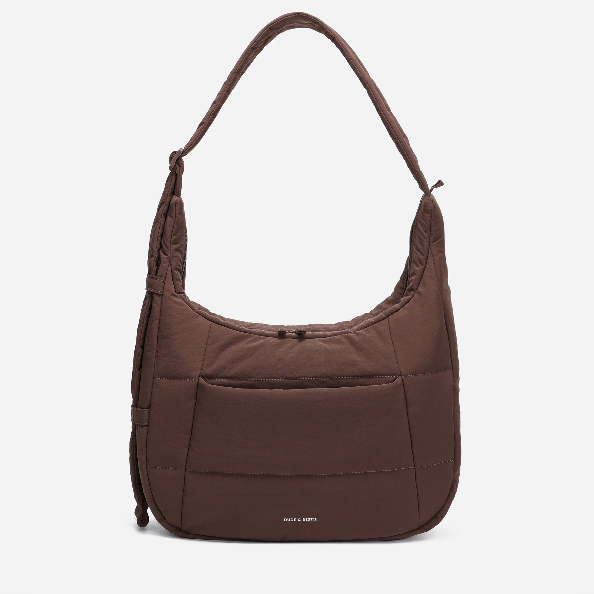 Puff Hobo Bag Crossbody Bags Dude & Bestie (Choco Brown)