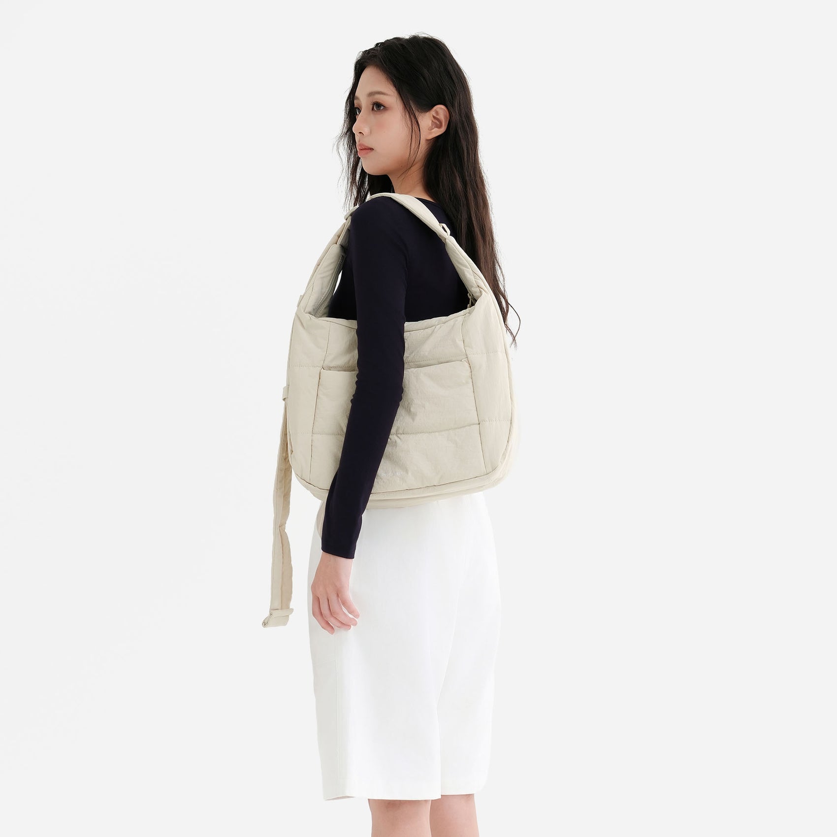 Puff Hobo Bag Crossbody Bags Dude & Bestie (Milk)