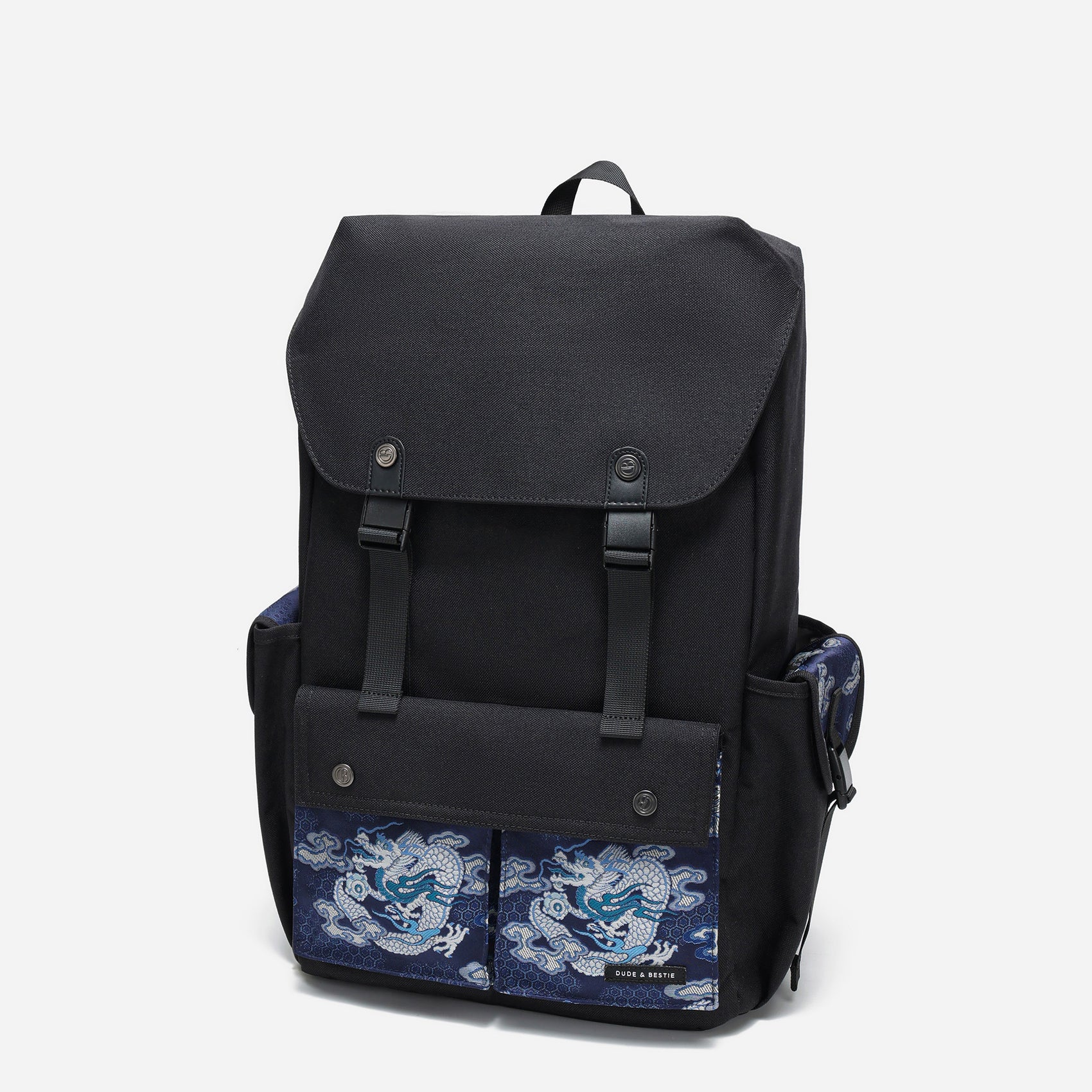 Dude & Bestie Predatir Backpack with Nishijin'ori in Ganryu Dragon Pattern