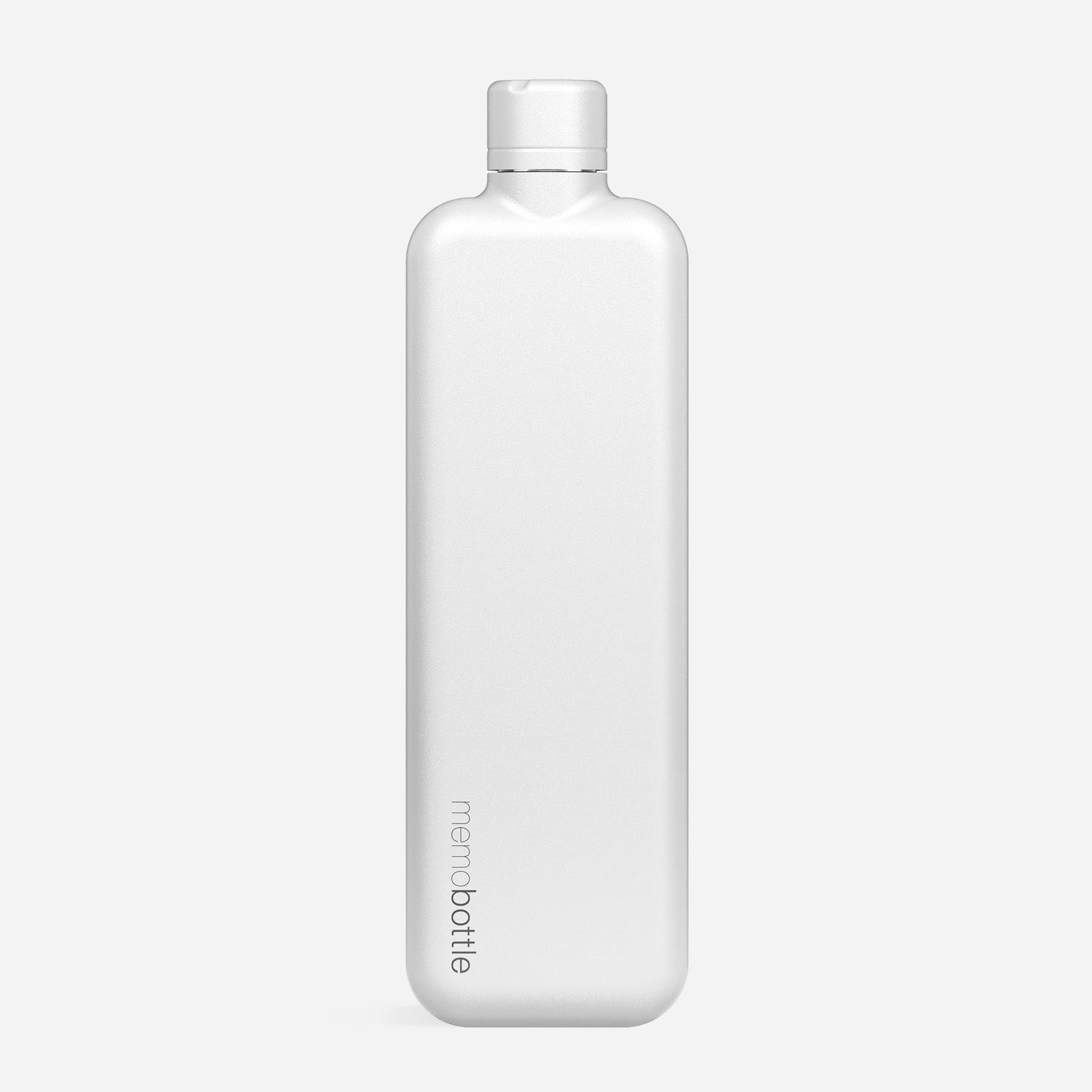 Slim memobottle (Stainless Steel) - White