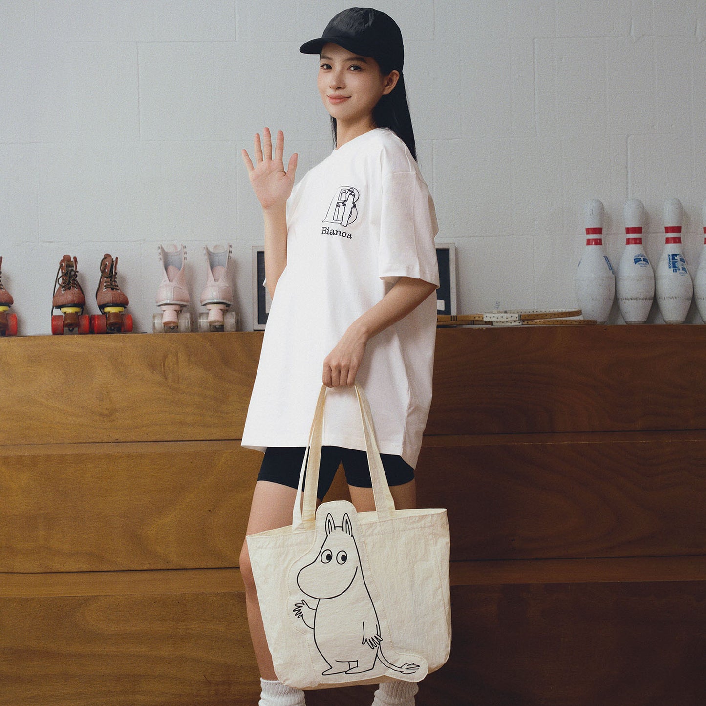 3D Tote Bag - Pinkoi x Moomin Limited Edition Tote Bags Dude & Bestie (Moomintroll)