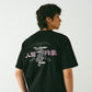 The Eight Strengths of Ganryu Dragon Embroidery T-Shirt - Black Color