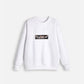Swathshirt with Box Logo - Majestic Eagle Sweatshirts Dude & Bestie (White)