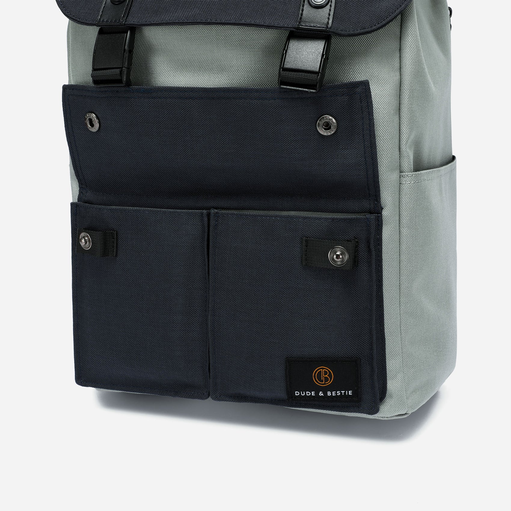 Dude & Bestie Little Predator Backpack - (Grey/Navy)