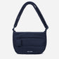A dark navy blue woven Corduroy Puff shoulder bag by Dude & Bestie Winter 2026