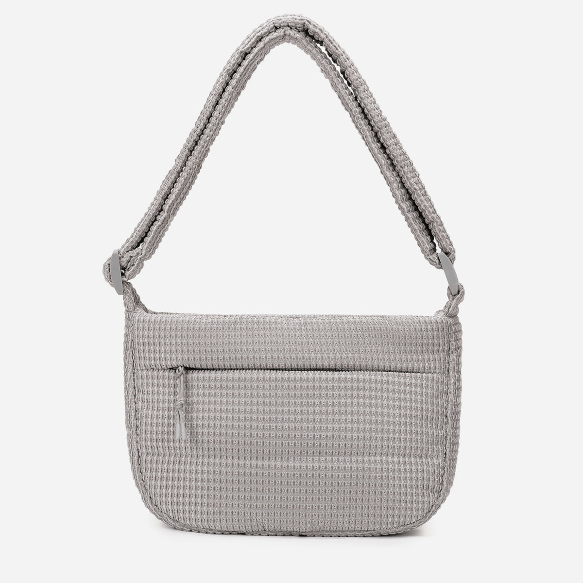 A light gray woven Corduroy Puff shoulder bag by Dude & Bestie Winter2026