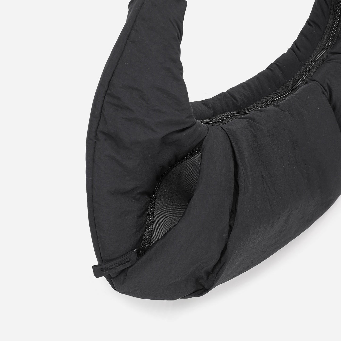 Puff Croissant Bag (Black)