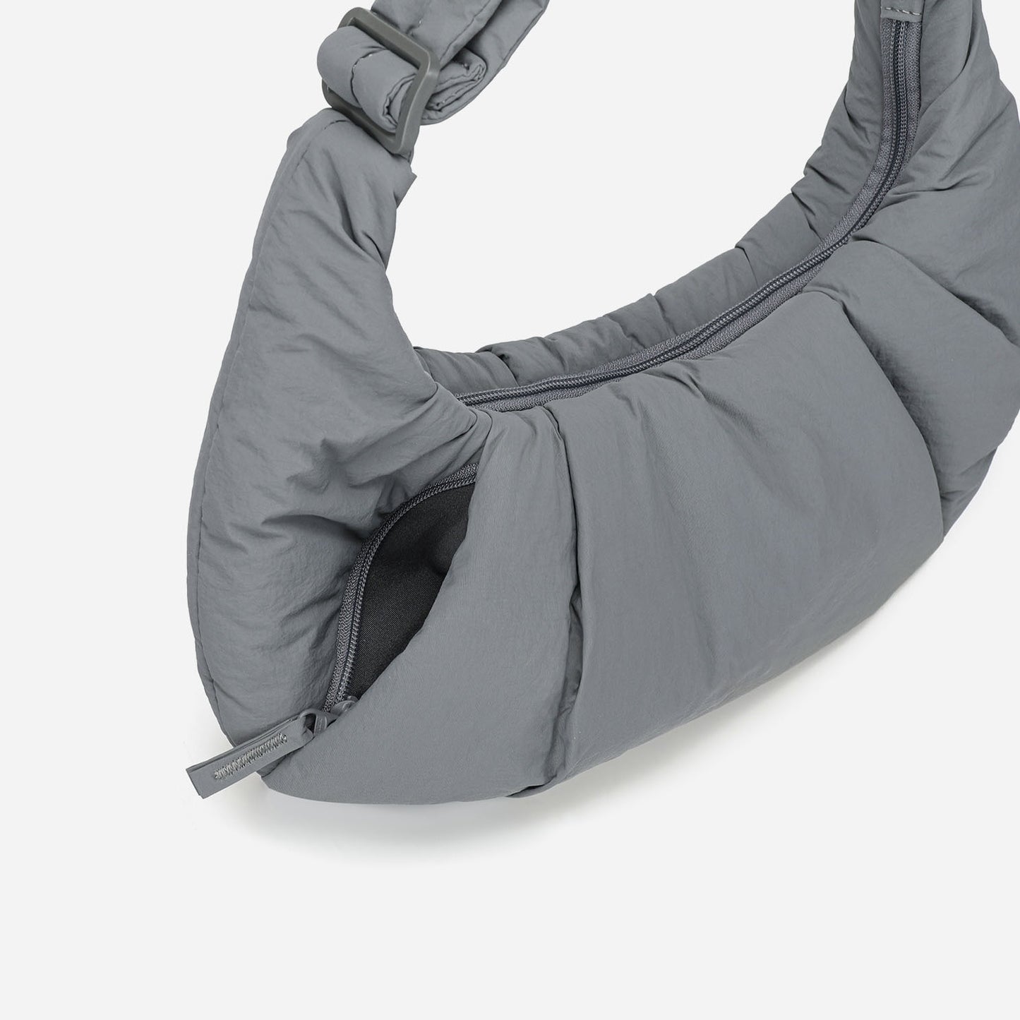 Puff Croissant Bag (Cold Gray)