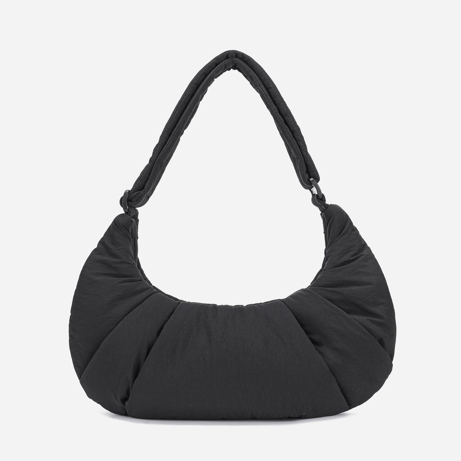 Puff Croissant Bag (Black)