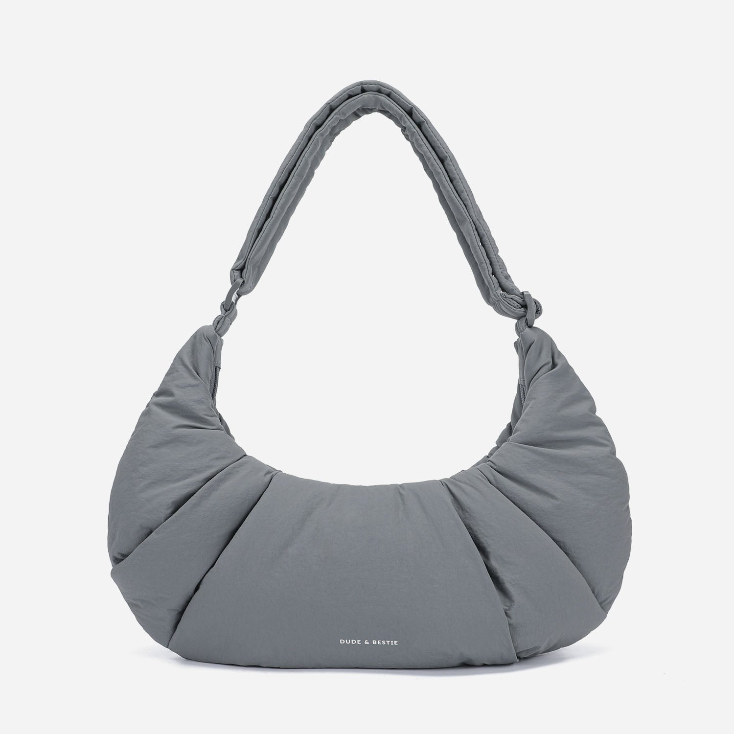 Puff Croissant Bag (Cold Gray)