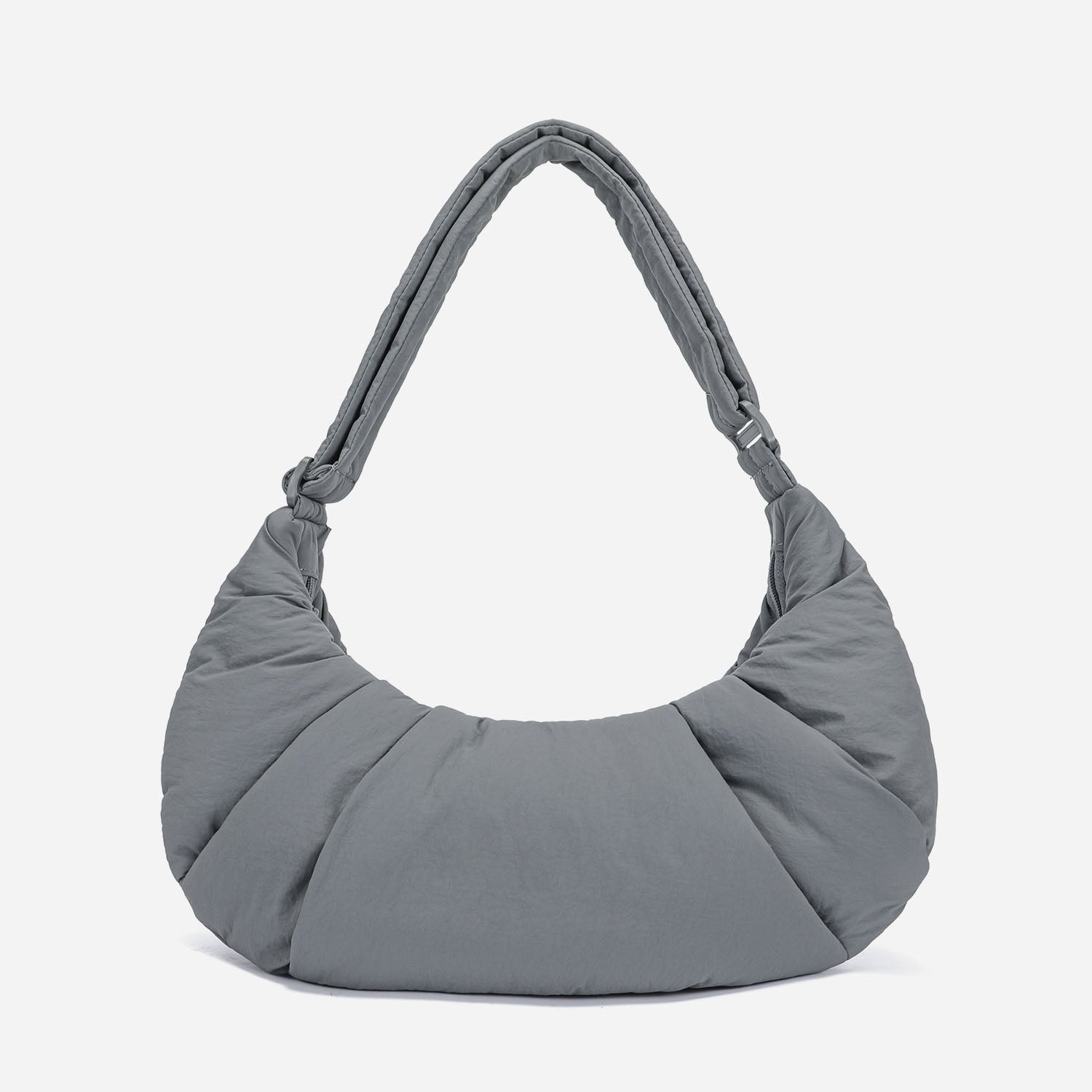 Puff Croissant Bag (Cold Gray)
