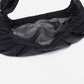Dude & Bestie Puff Croissant Bag in Black, versatile all-match techwear crossbody bag