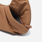 Dude & Bestie Puff Croissant Bag in Mocha Brown, retro earth-tone autumn style bag