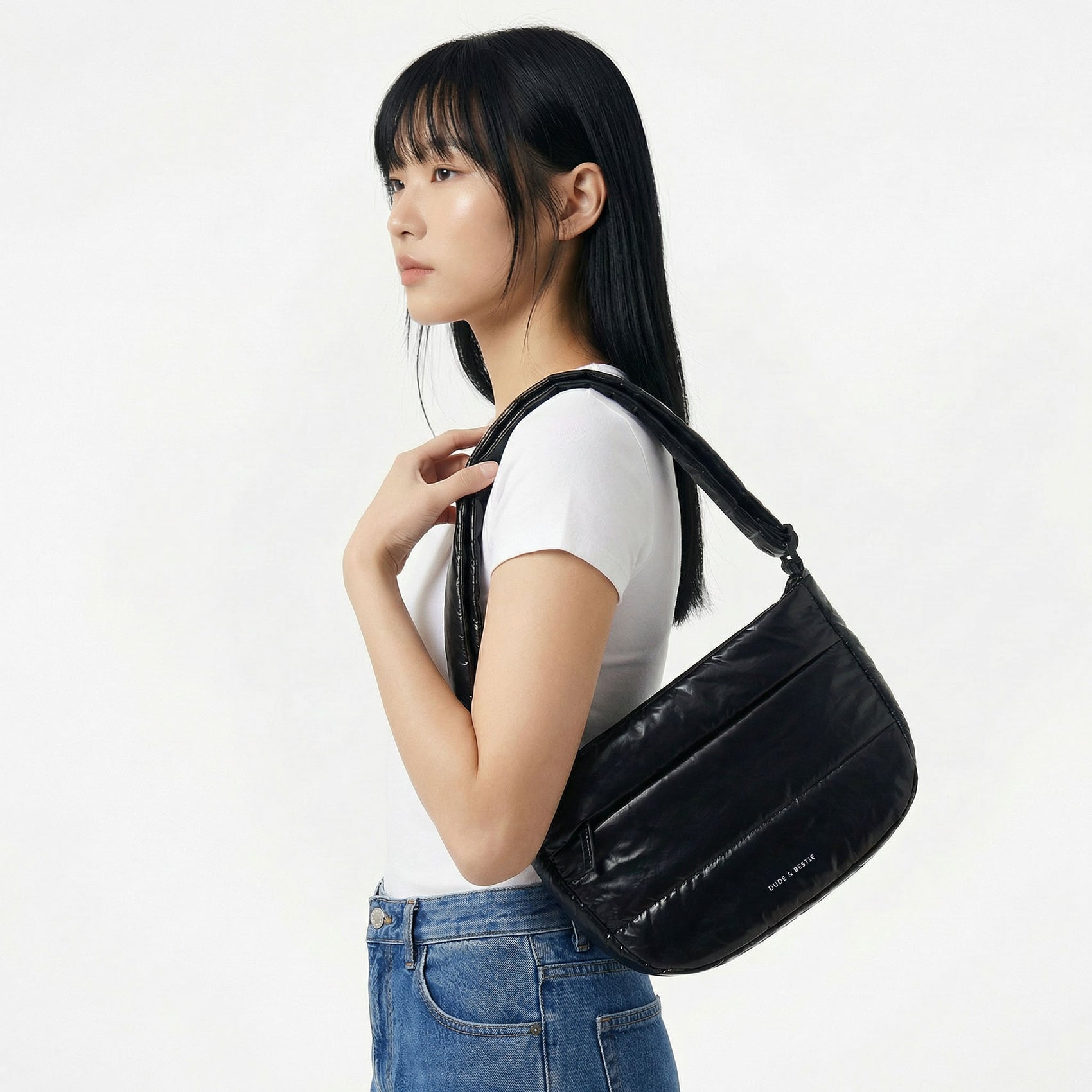 Puff Crossbody Bag Polish Series (Black)