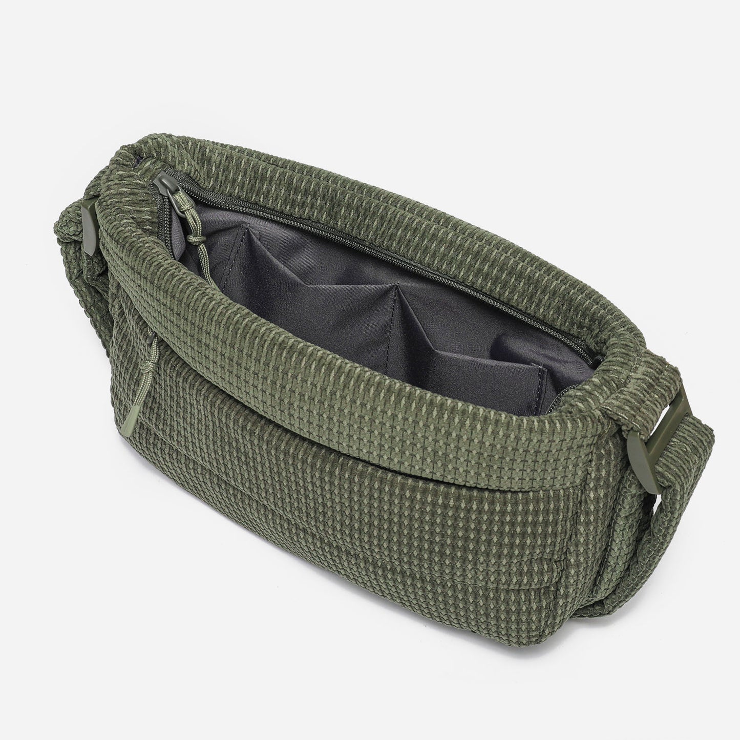 Puff Crossbody Bag Corduroy (Moss Green)