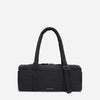 Dude & Bestie Puff Roll Baguette Bag in Black Color
