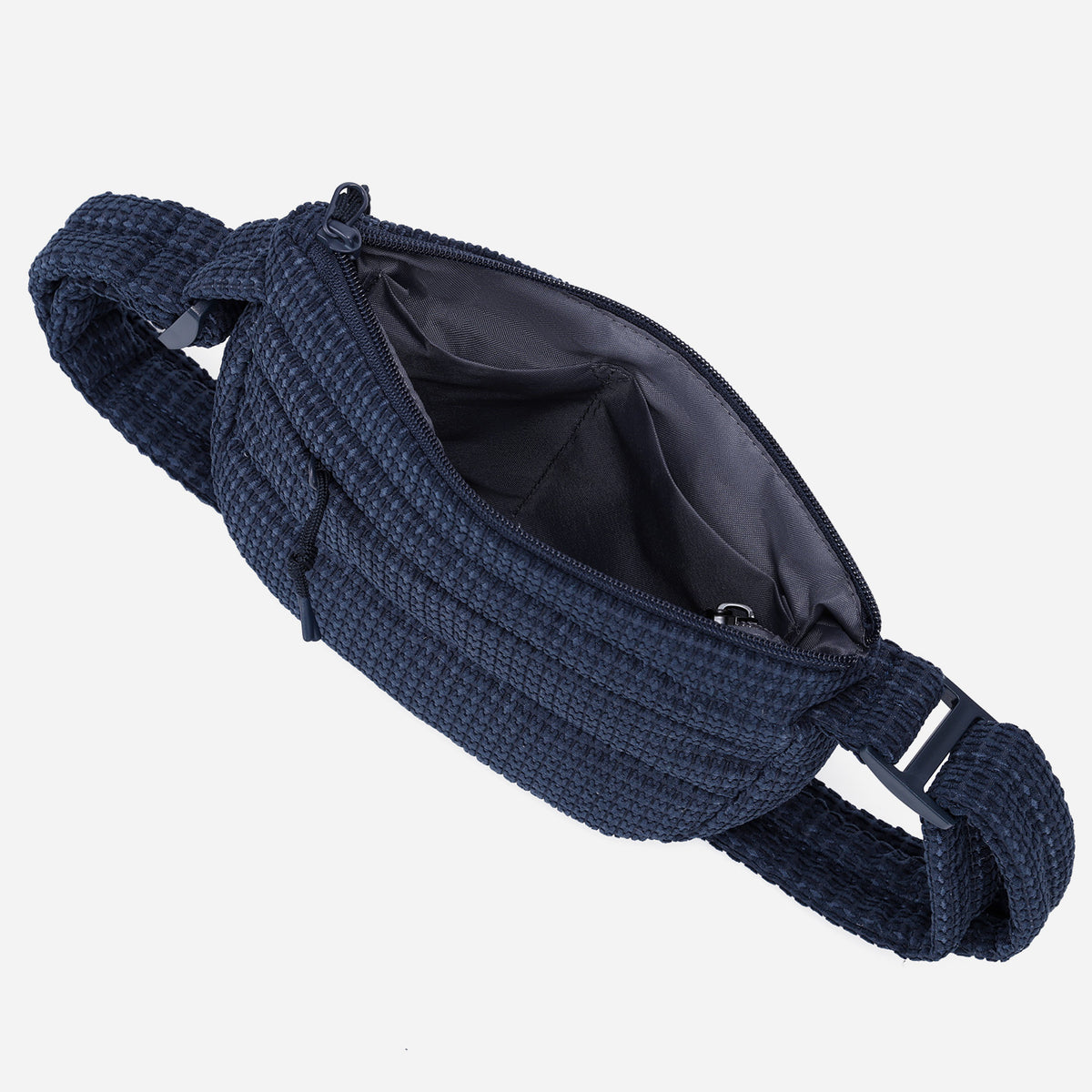A Dark Navy woven corduroy shoulder bag by Dude & Bestie Winter 2026 Series