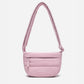 Dude & Bestie Small Puff Crossbody Bag in Baby Pink