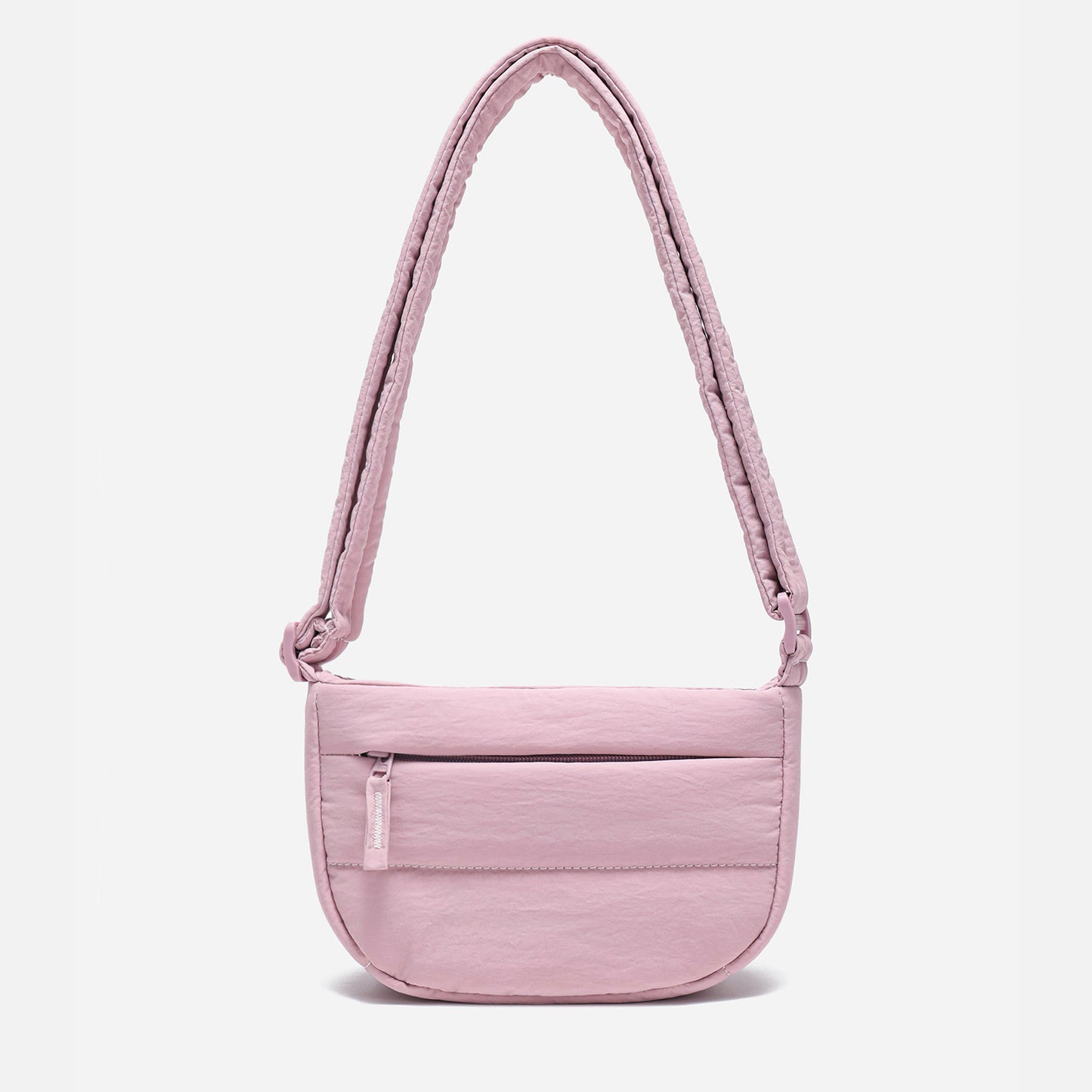 Dude & Bestie Small Puff Crossbody Bag in Baby Pink
