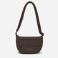 Dude & Bestie Small Puff Crossbody Bag in Chocolate Brown Color