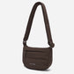 Dude & Bestie Small Puff Crossbody Bag in Chocolate Brown Color
