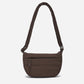 Dude & Bestie Small Puff Crossbody Bag in Chocolate Brown Color