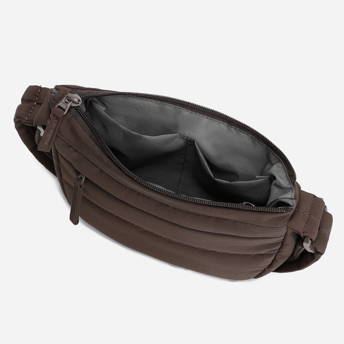 Dude & Bestie Small Puff Crossbody Bag in Chocolate Brown Color