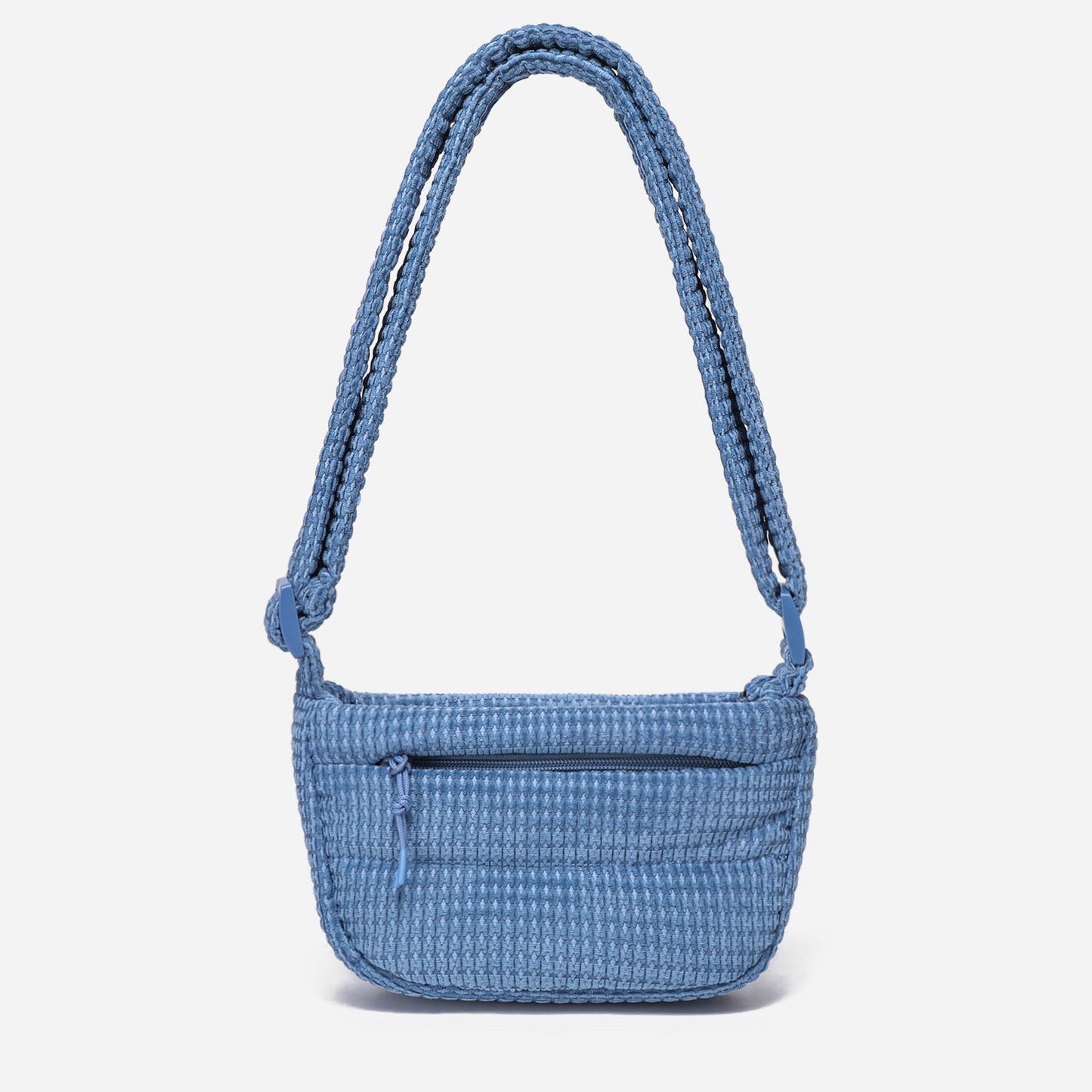 Small Puff Corduroy Crossbody Bag (Retro Blue)