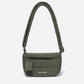 Small Puff Corduroy Crossbody Bag (Moss Green)