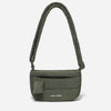 Small Puff Corduroy Crossbody Bag (Moss Green)