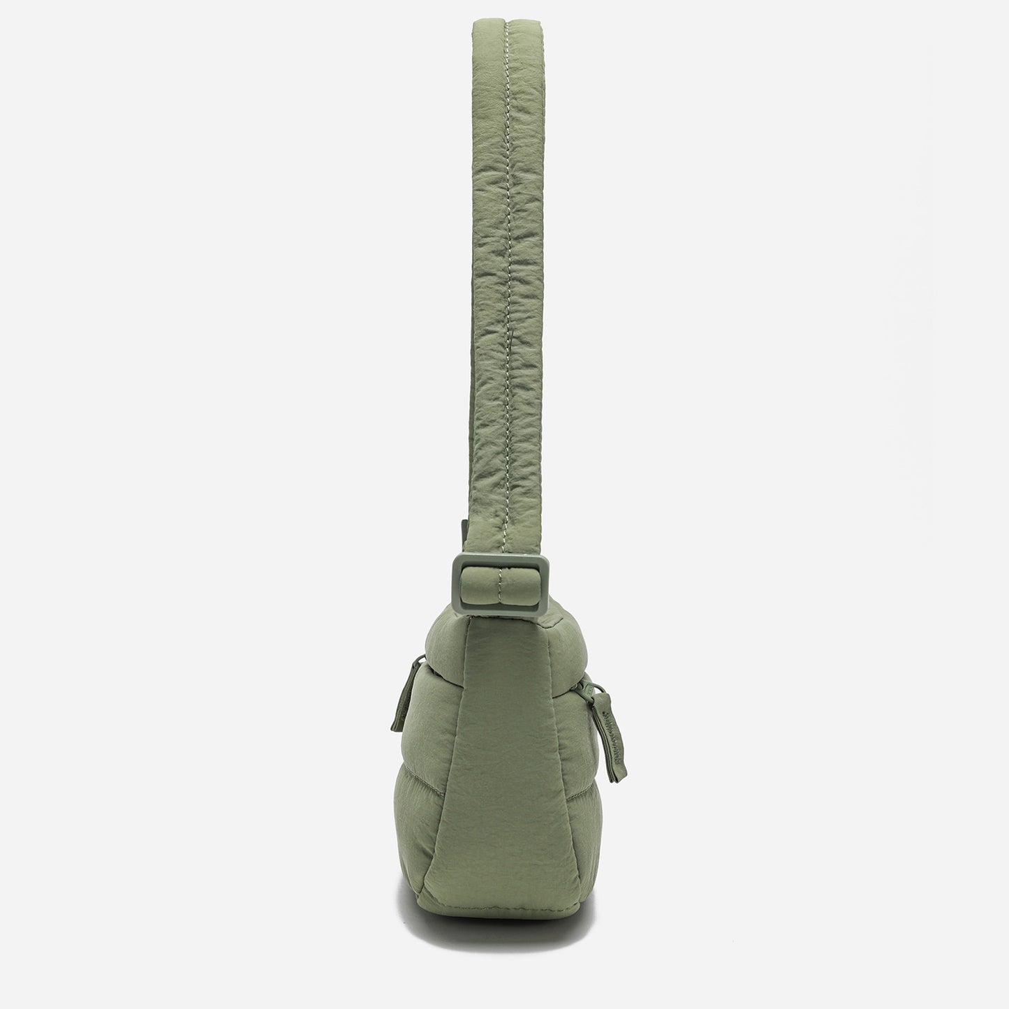 Dude & Bestie Small Puff Crossbody Bag in Khaki Green