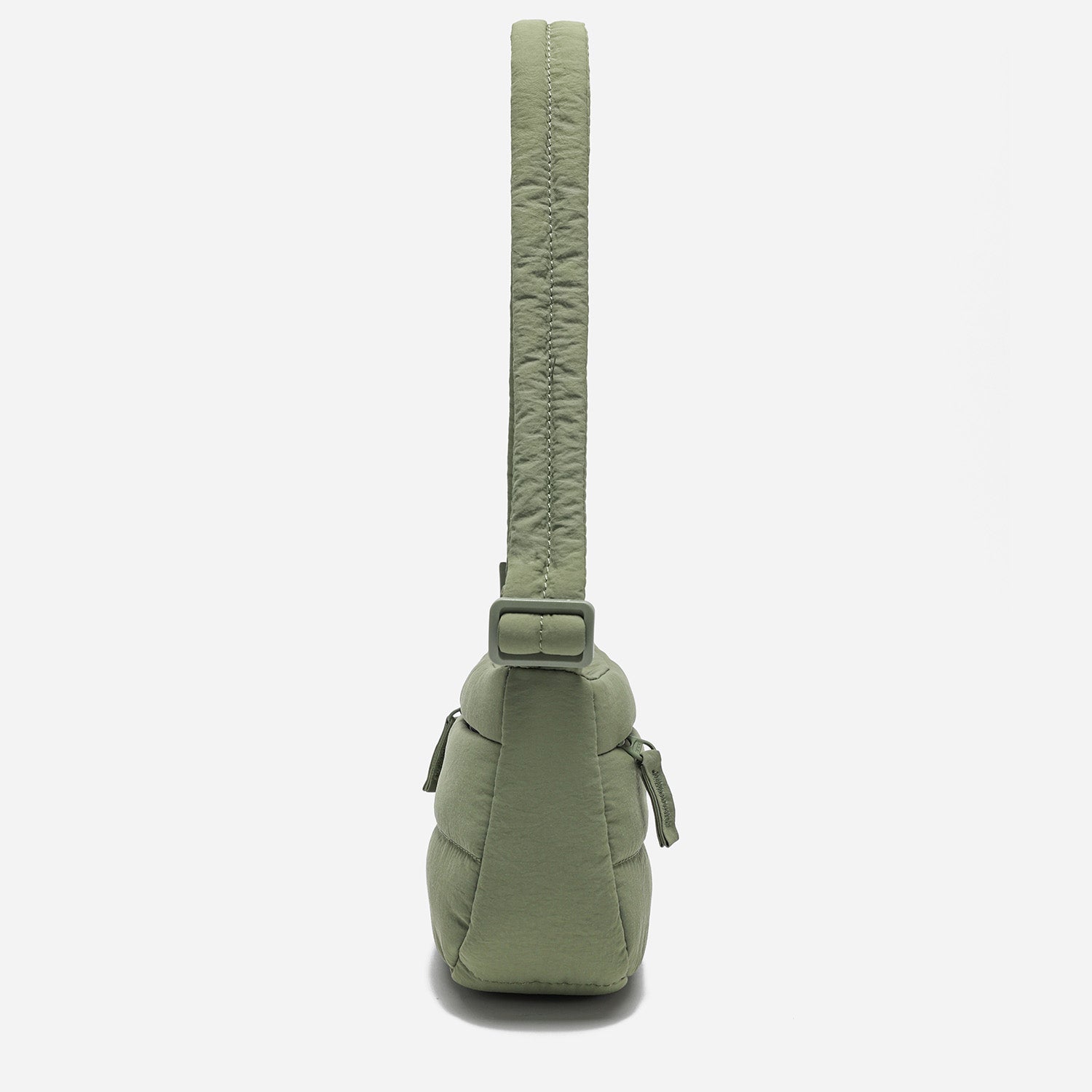 Dude & Bestie Small Puff Crossbody Bag in Khaki Green