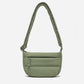 Dude & Bestie Small Puff Crossbody Bag in Khaki Green