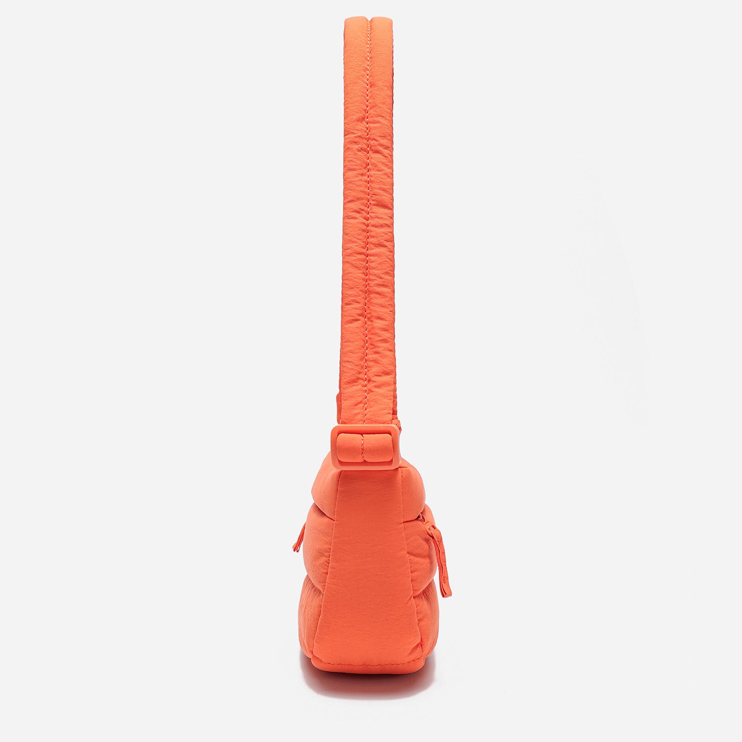 Dude & Bestie Small Puff Crossbody Bag in Bright Orange