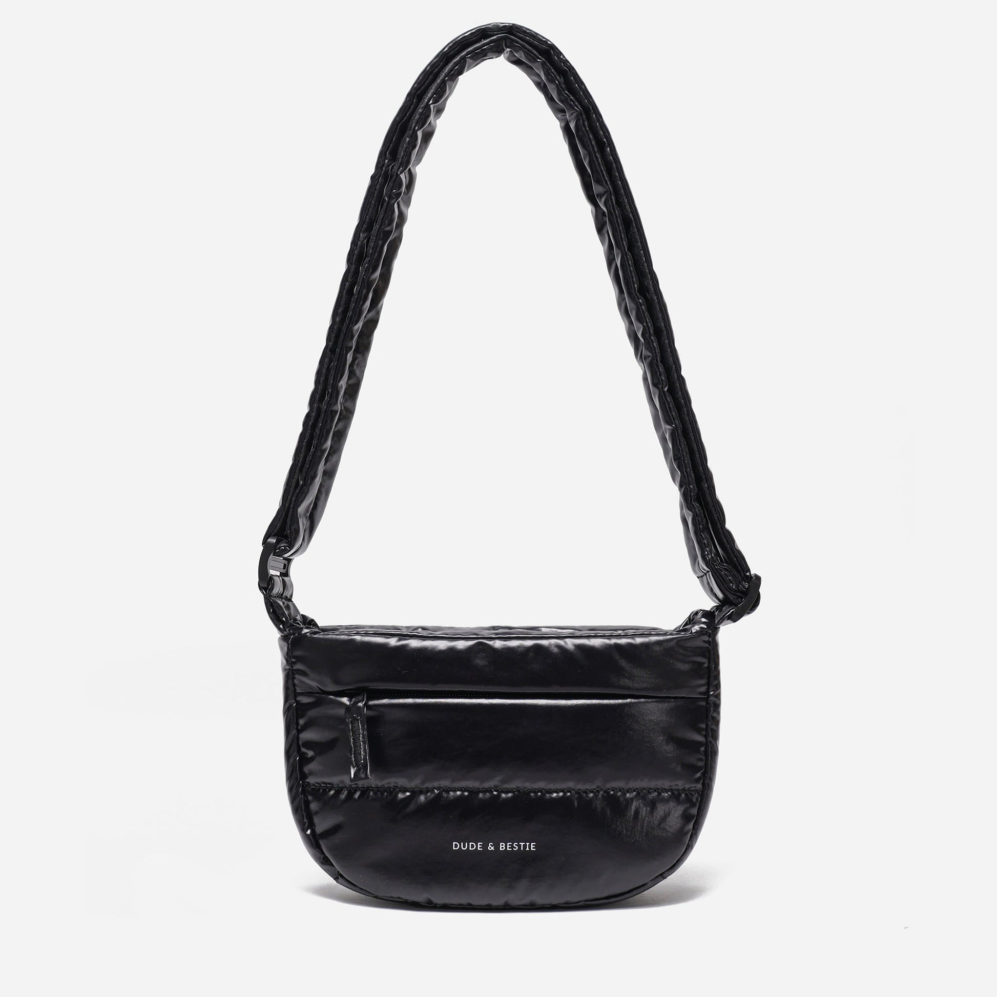 Small Puff Crossbody Bag Polish Series (Black)