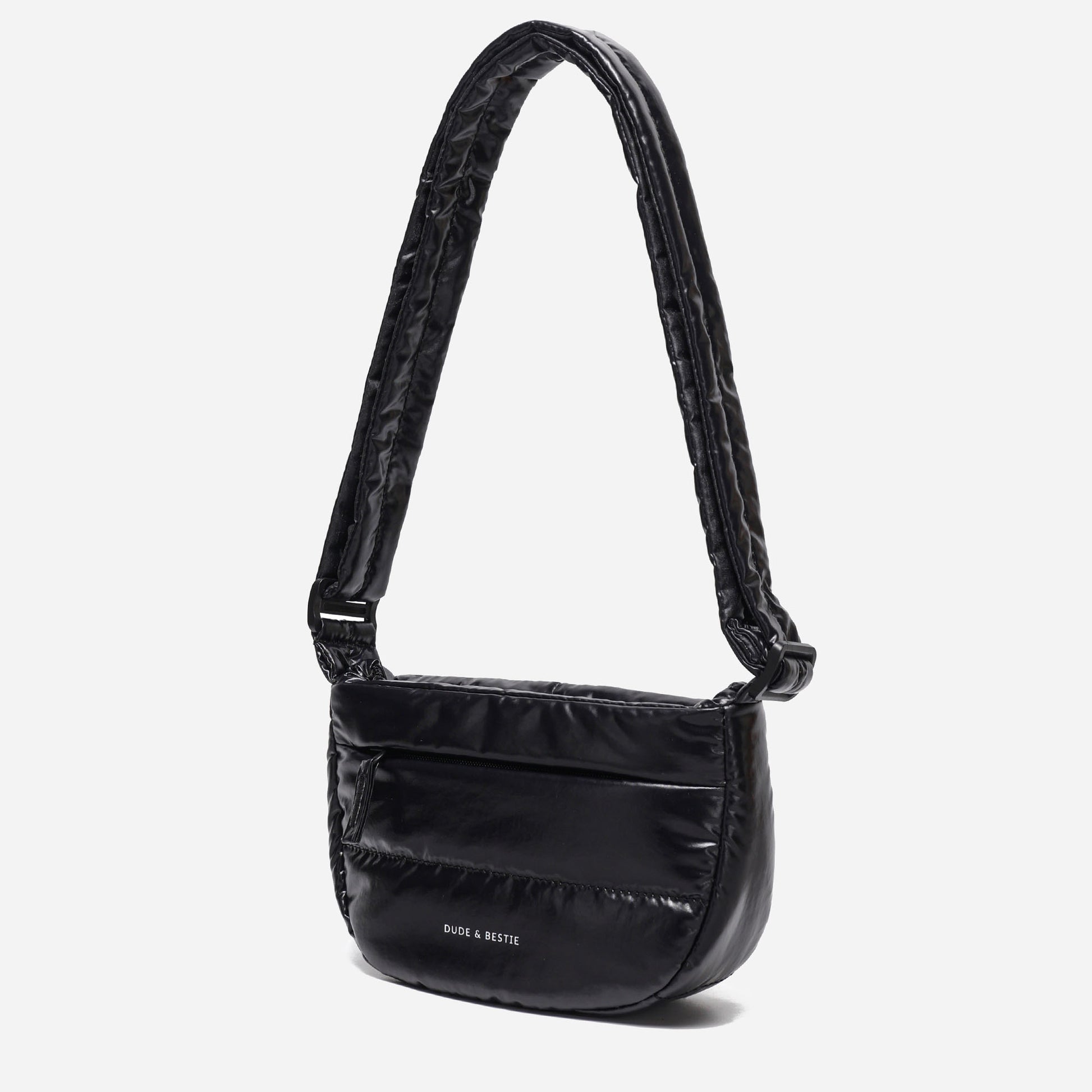 Small Puff Crossbody Bag Polish Series (Black)