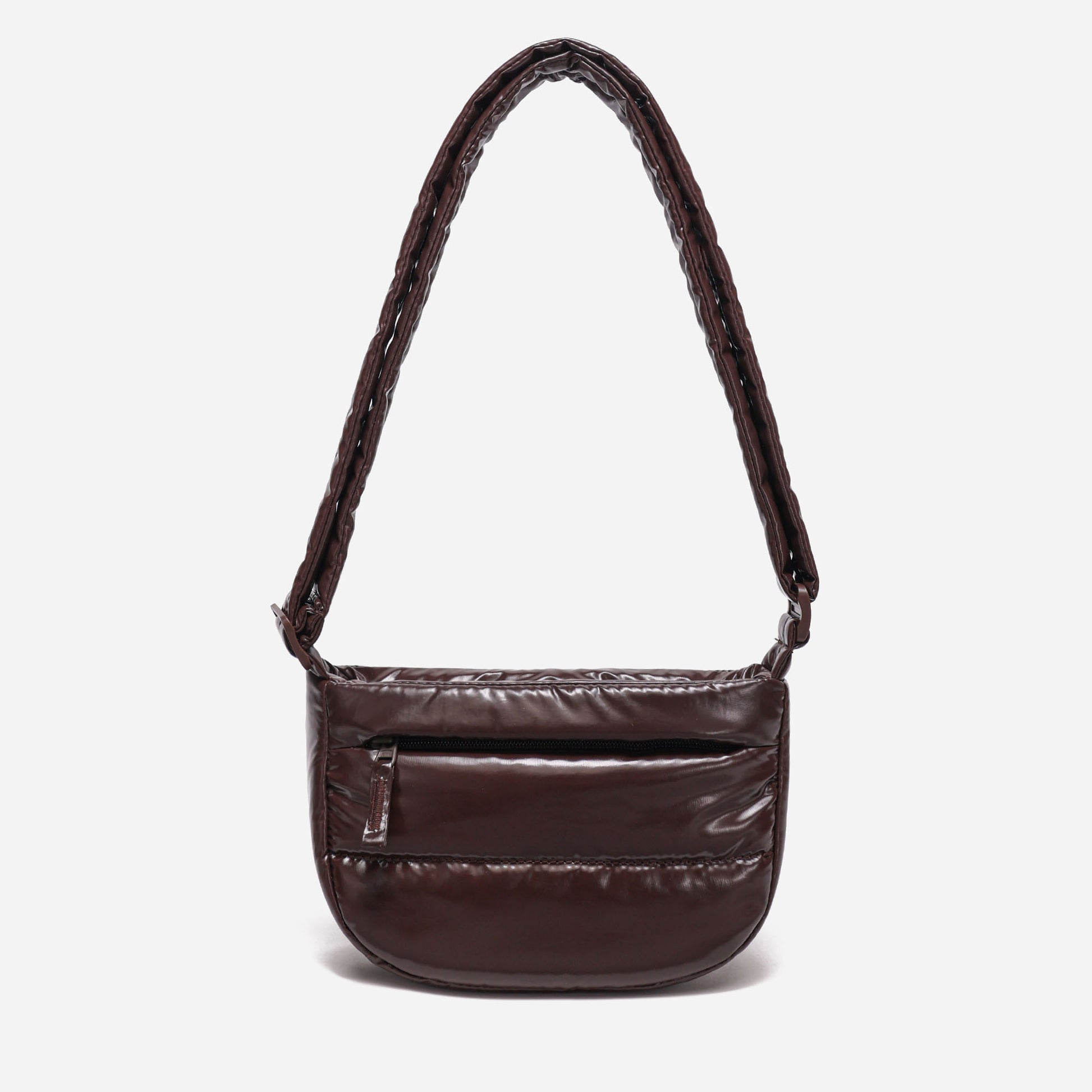 Small Puff Crossbody Bag Polish Series (Brown)